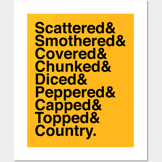 Helvetica Browns Wall Art by BlimpCo